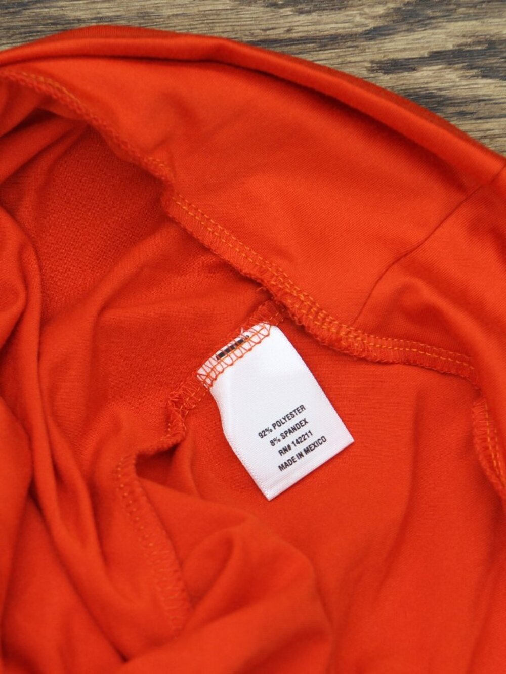 24/7 Comfort Apparel Orange 24Seven Comfort Apparel Round Neck Knit Sz XL - Picture 4 of 5